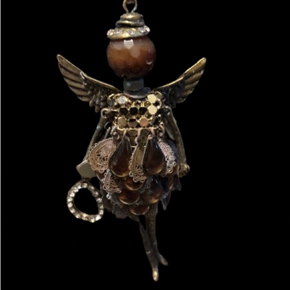 Unique Antique Bronze Angel Pendant JK - Picture 8 of 8